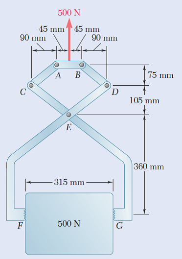 500 N
45 mmT 45 mm
90 mm
90 mm
75 mm
105 mm
360 mm
-315 mm
500 N
