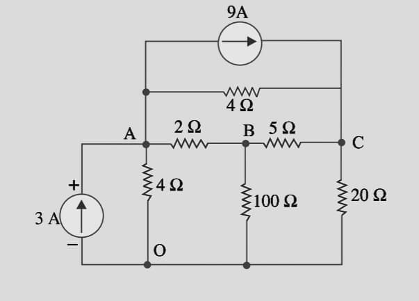 9A
www
2Ω
www
B 52
www
A
C
:42
20 2
100 2
3 A
www
www
www
+
