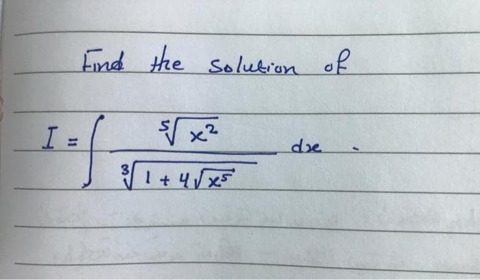 End
the Solution of
2.
%3D
de
3,
I+ 4V x5
