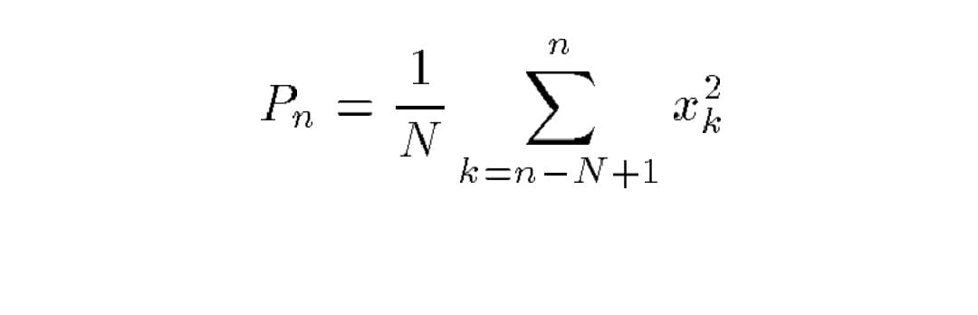 Pn
1
=ΗΣ Σα
Τι
k
N
k=n-N+1
2