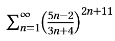 5n-2
=1\3n+4/
100
n=
2n+11