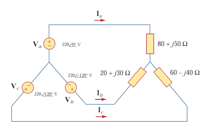 Va
220/0° V
220-120V 20+30 2
220/120° V
Ib
Vb
80+/50 2
60-j40 2