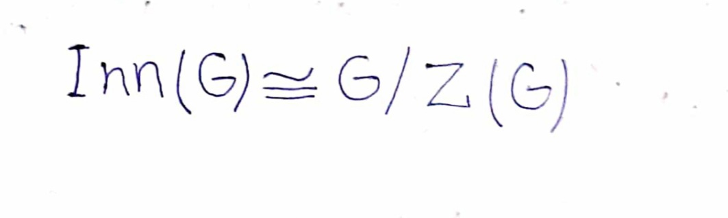 Inn(G)=G/Z(G)
