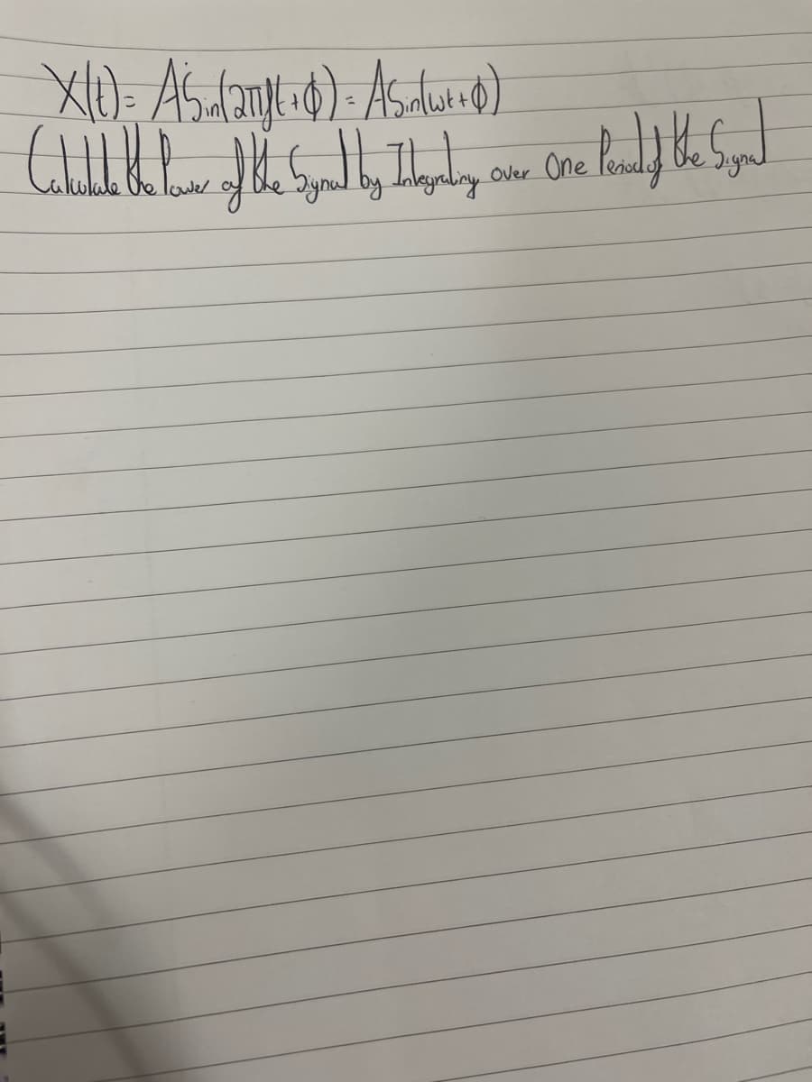 X(t) = AS (2T² + 4) = AS (w²+4)
Cullll of the Southy Wyplay Cover One
Integradiny
bynal by
e Pould the Synd
Jignal