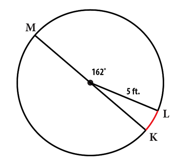 М
162°
5 ft.
K
