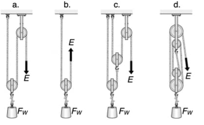 a.
É
Fw
b.
E
↑
Fw
C.
E
Fw
d.
E
Fw