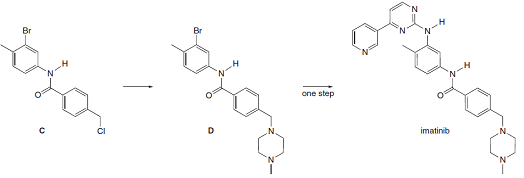 'N.
Br
one step
imatinib
