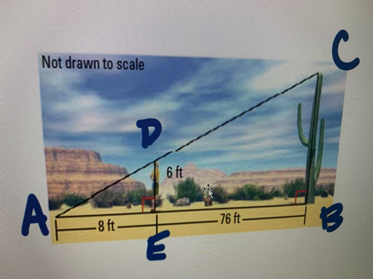 Not drawn to scale
6 ft
AP
-76 ft-
8 ft
