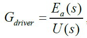 G driver
||
E (s)
U (s)