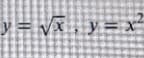 y = Vx , y= x
