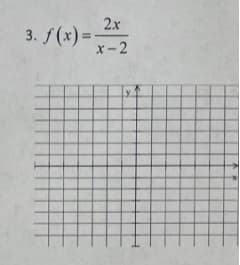 2x
3. f(x) =
x-2
