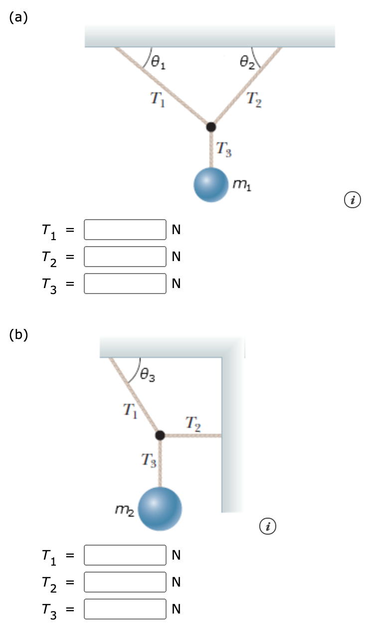 (a)
T2
T3
m
11
N
T2
N
%3D
T3
(b)
Joz
T2
T3
m2
T1
T2
T3
z z z
z Z
II
II
I| || ||
