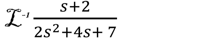 I
s+2
2s²+4s+ 7