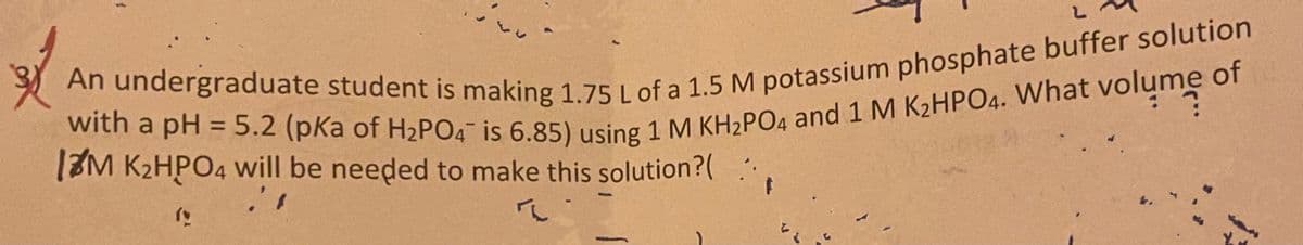 (3M K2HPO4 will be needed to make this solution?(
