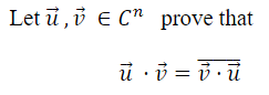 Let u, EC prove that
ū u
v = vu