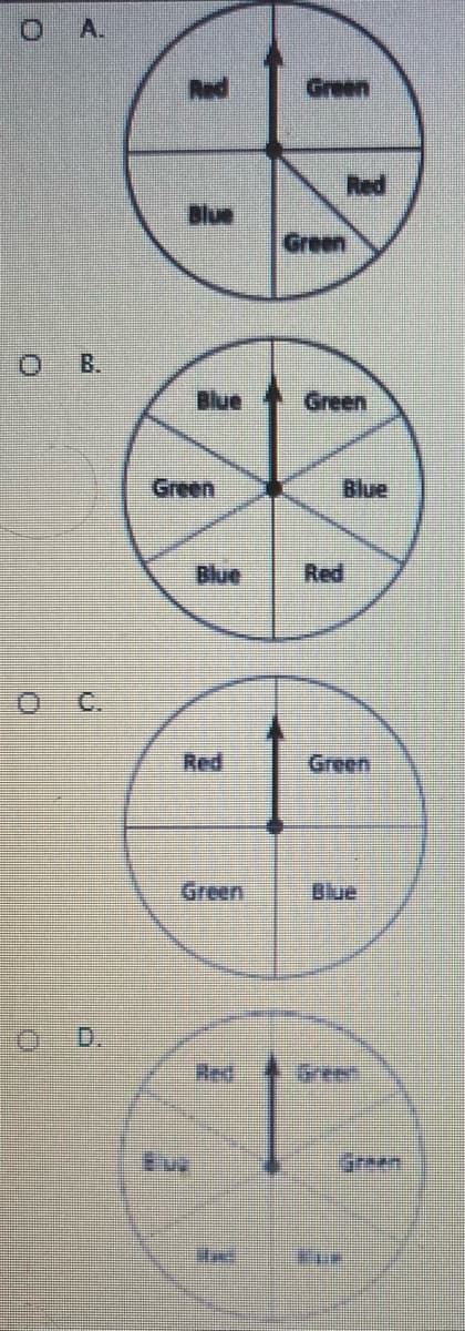 OA.
Blue
Blue
Green
B
Green
Red
Green
Blue
Red
Blue
E
Green