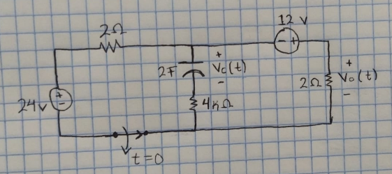 12 v
2F
Vc(t)
20 Vo(t)
24v
t=0
