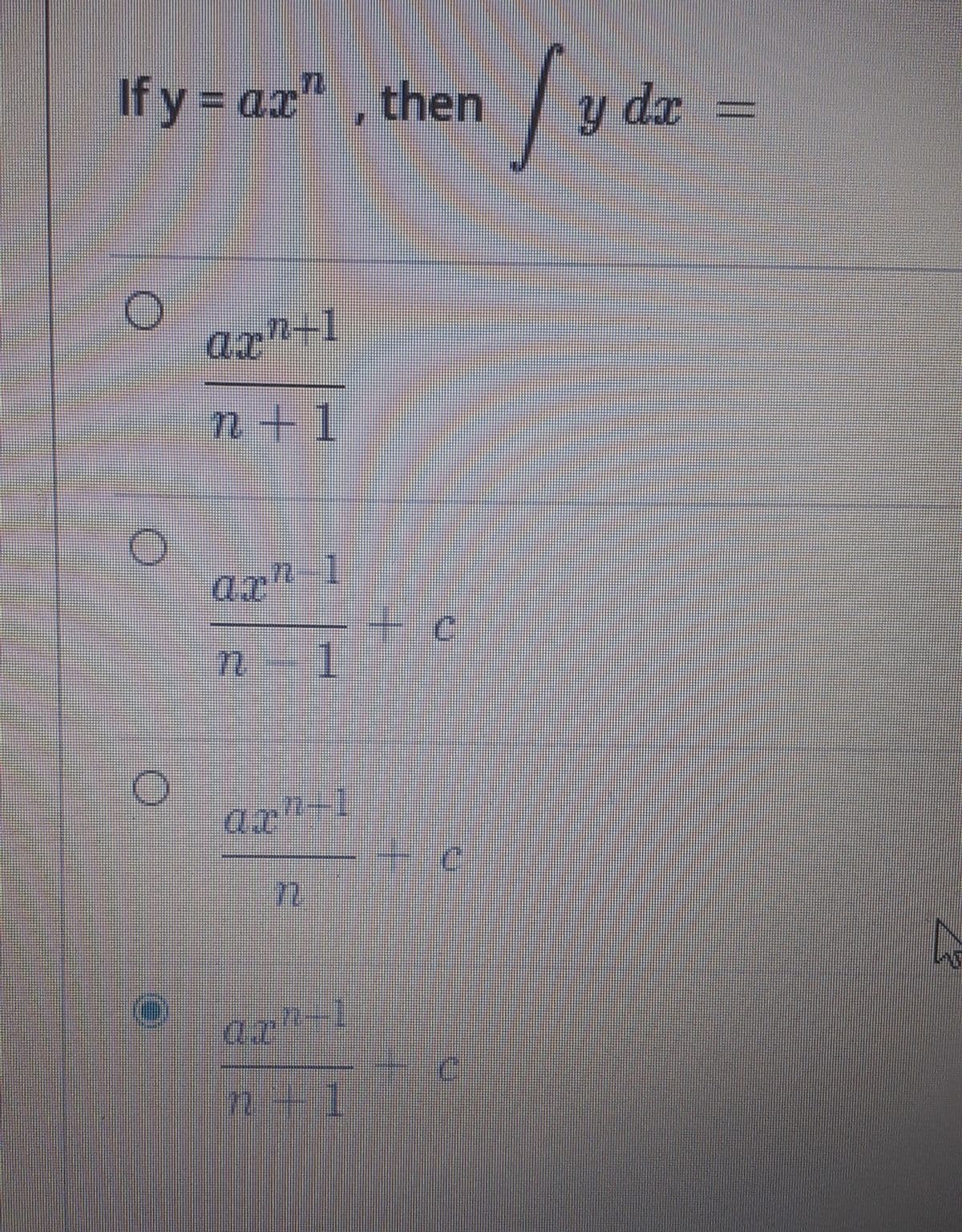 If y ax", then
y dr
n+1
ax"
72
az"+1
n+1
