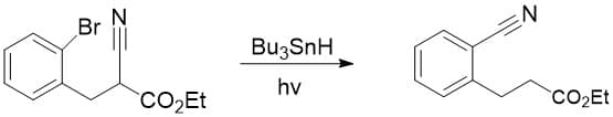 N
Br
Bu3SnH
hv
CO2E
CO2ET
