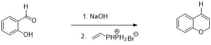 H
H
1. NaOH
HOH
2.
PHPH3 Br
