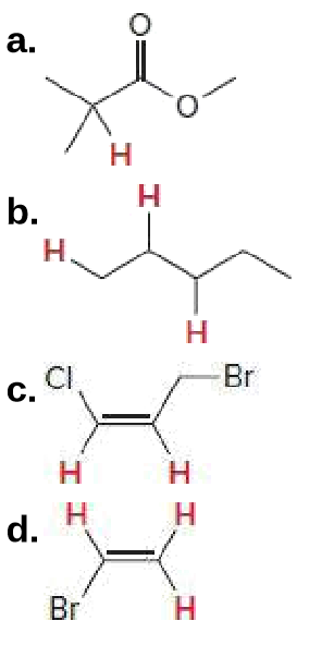 a.
Н
Н
b.
Н.
H.
CI
Br
C.
н
Н
н
Н
d.
Br
Н
