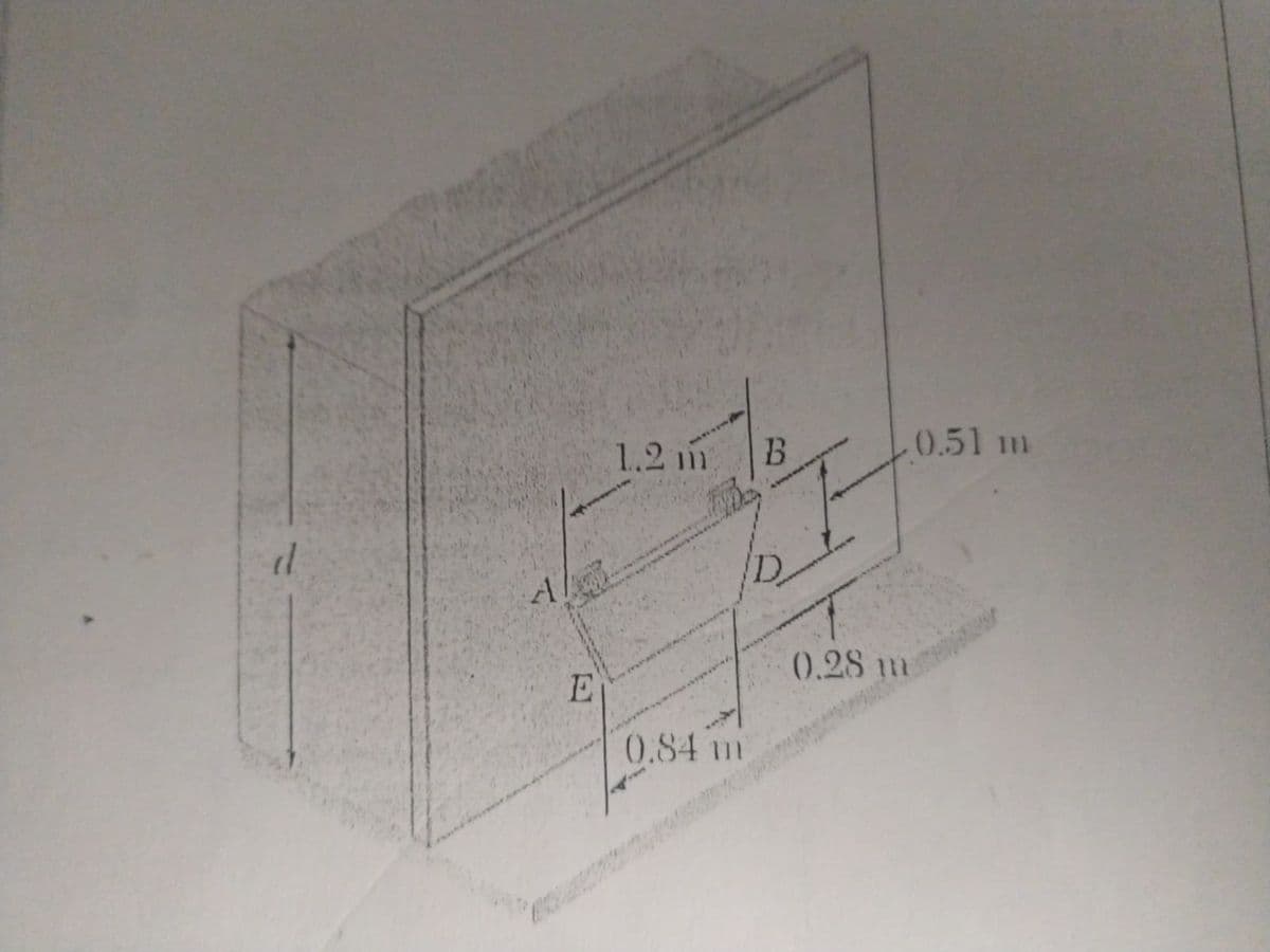 d
4/3
E
1.2 m
0.84 m
B
0.28 m
.0.51 m