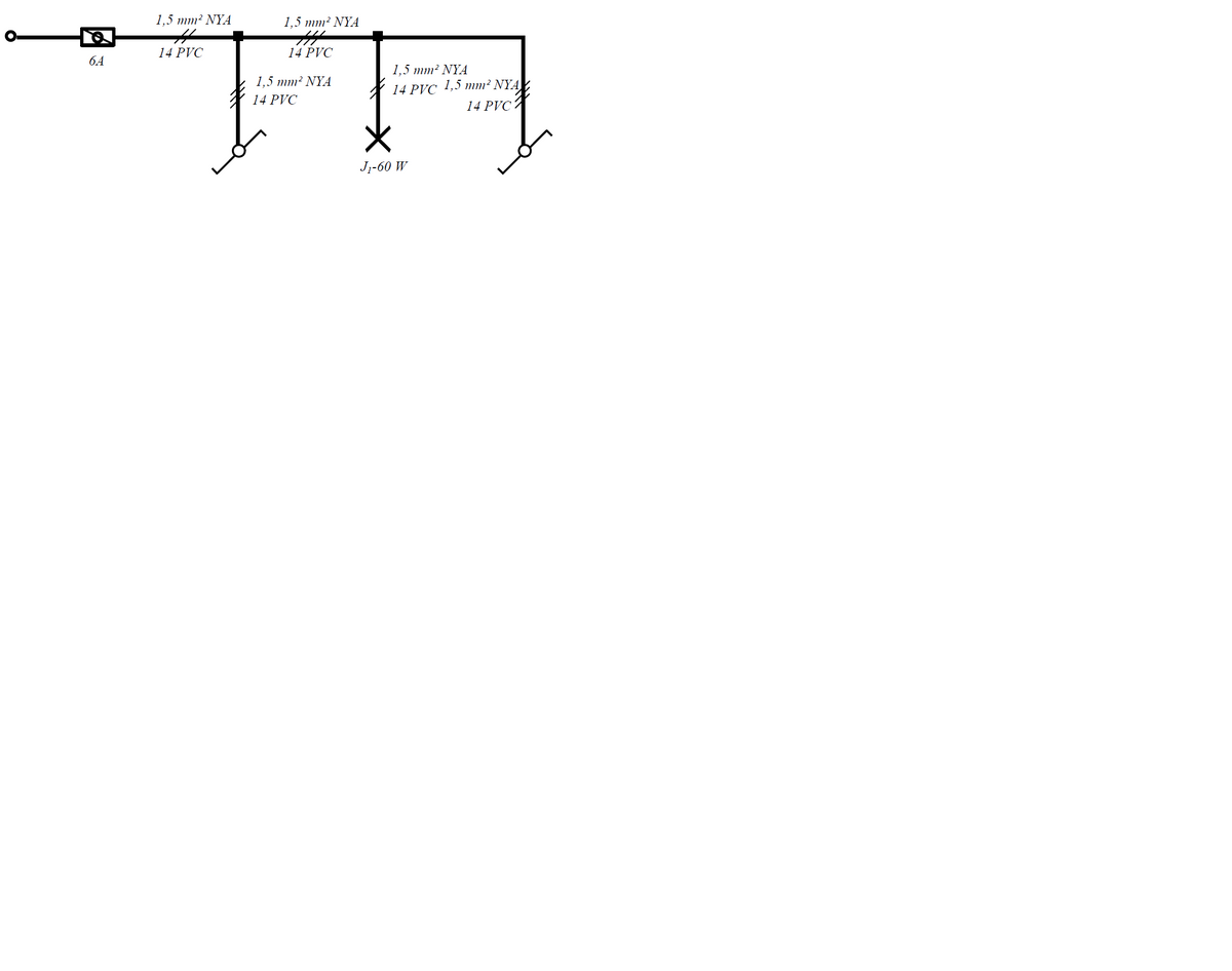 1,5 mm² NYA
%23
1,5 mm² NYA
14 PVC
14 PVC
6A
1,5 mm² NYA
1,5 mm² NYA
14 PVC !,5 mm² NYA
14 PVC
14 PVC
Jr-60 W
