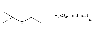 H2SO4, mild heat
