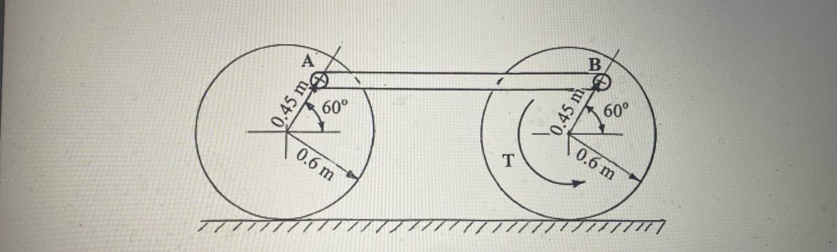 A
0.45 m
60°
0.6 m
T
0.45 m
B
60°
0.6 m