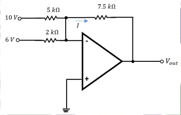 7.5 kN
5 kN
10 Vo
I
2 kN
6 V -
o Vout
