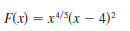 F(x) = x*/$(x – 4)²
