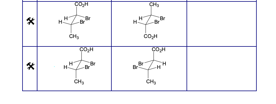 H
H
H
CO₂H
H
Br
-Br
CH3
CO₂H
Br
CH3
Br
H
H
Br
Br
CH3
-Br
CO₂H
Br
CO₂H
CH3
H
H