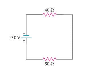 9.0 V
+
40 Ω
w
Μ
50 Ω