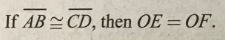 If AB CD, then OE = OF.
