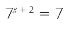 7x+2 = 7
