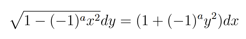 V1- (-1)*x²dy = (1+(–1)“y³)dx
