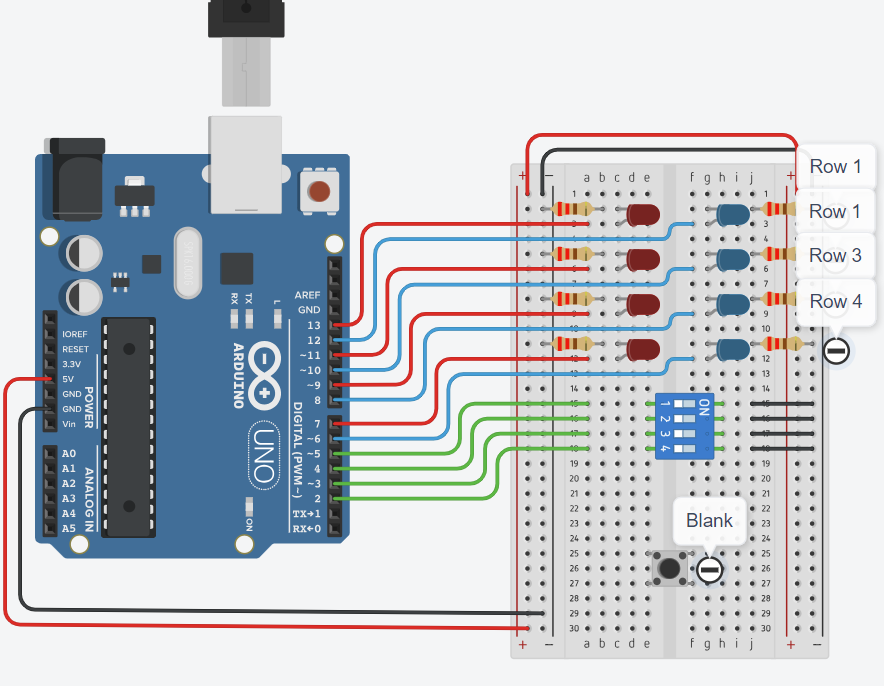 •
abcde
Row 1
Row 1
Row 3
IIIBIAIAIAI
ཛྱཱ བྷྱཿ ཀཱུ ལྐ ཊཱ ཤྲཱ གཱ ༤
TX
RX
DIGITAL (PWM-)
XO UNO
ARDUINO
RX+0
ION
POWER
ANALOG IN
Row 4
ON
1 2 3 4
Blank
= ། ། ། ། །༄ ཋ ལ ཁ * བཿལ ཟླ ཀྵུ བྷ
+
a b c d e
ароде
f g
+