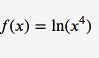 f(x) = In(x*)
