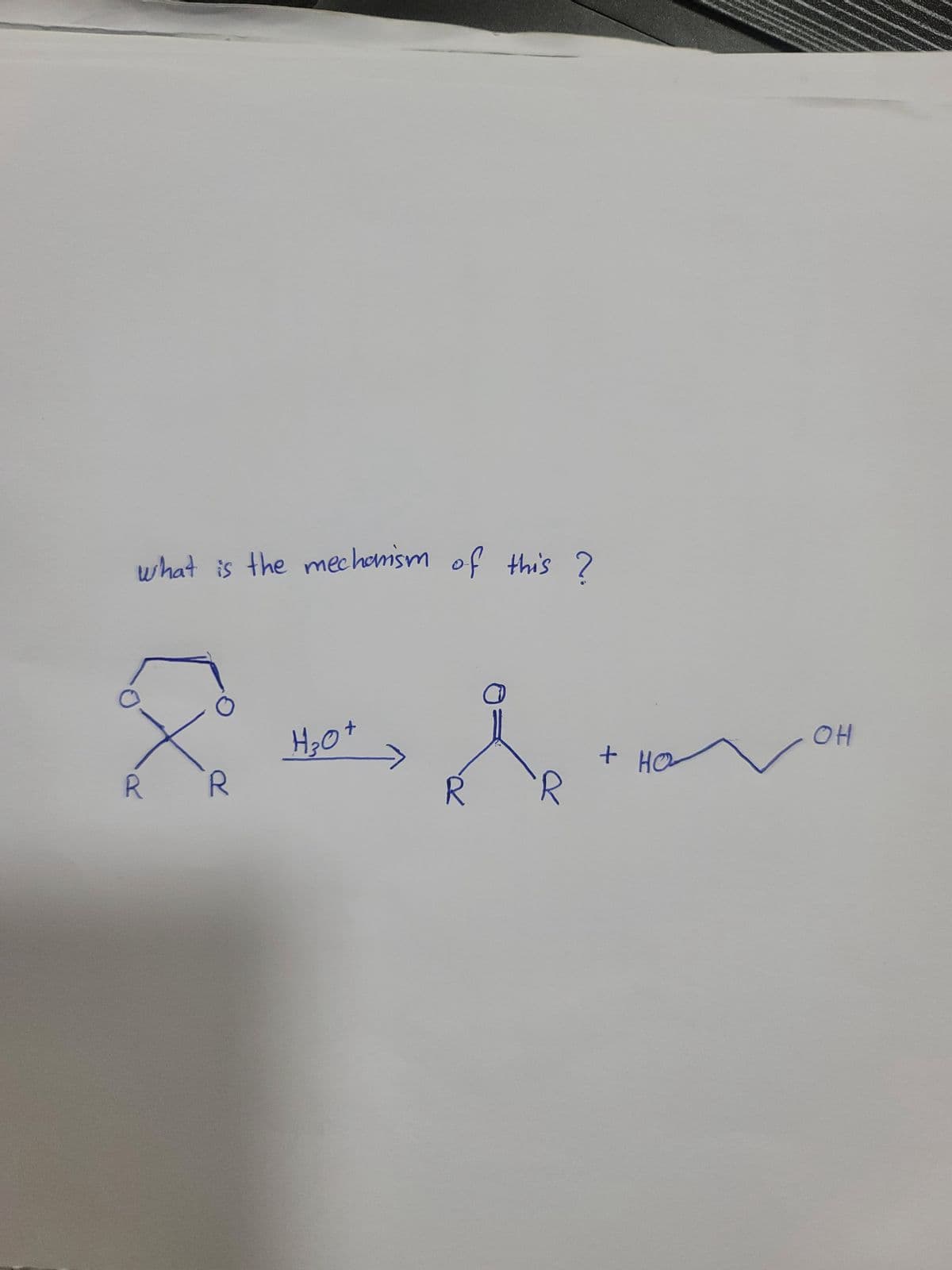 what is the mechanism of this ?
H₂O +
&&
R
R
R
R
+ HO
OH