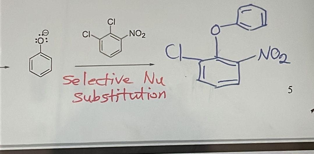 Ahma
NO₂
Selective Nu
Substitution
CI
-NO₂
5