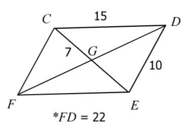 C
15
D
7
10
F
E
*FD = 22
