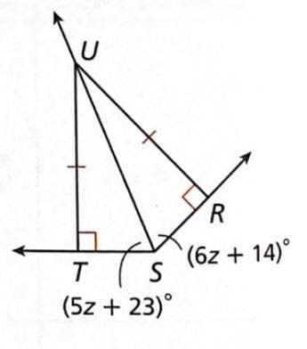 R
(6+ + 14)°
T
S
(5z + 23)°
