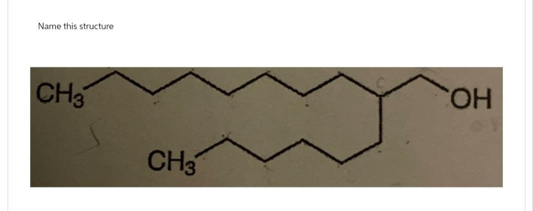 Name this structure
CH3
CH3
ΌΗ