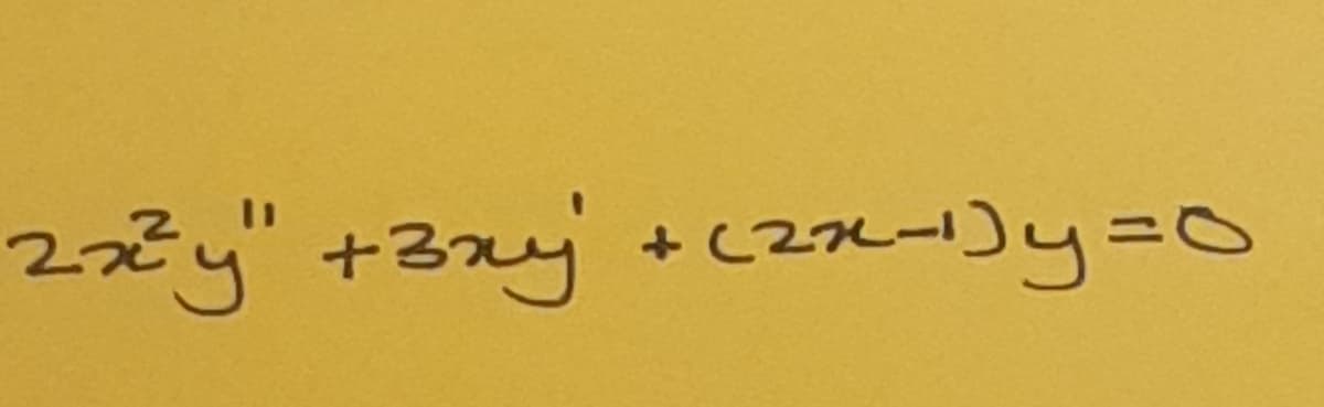 2x²³y" + 3xy + (²x-1)y=0