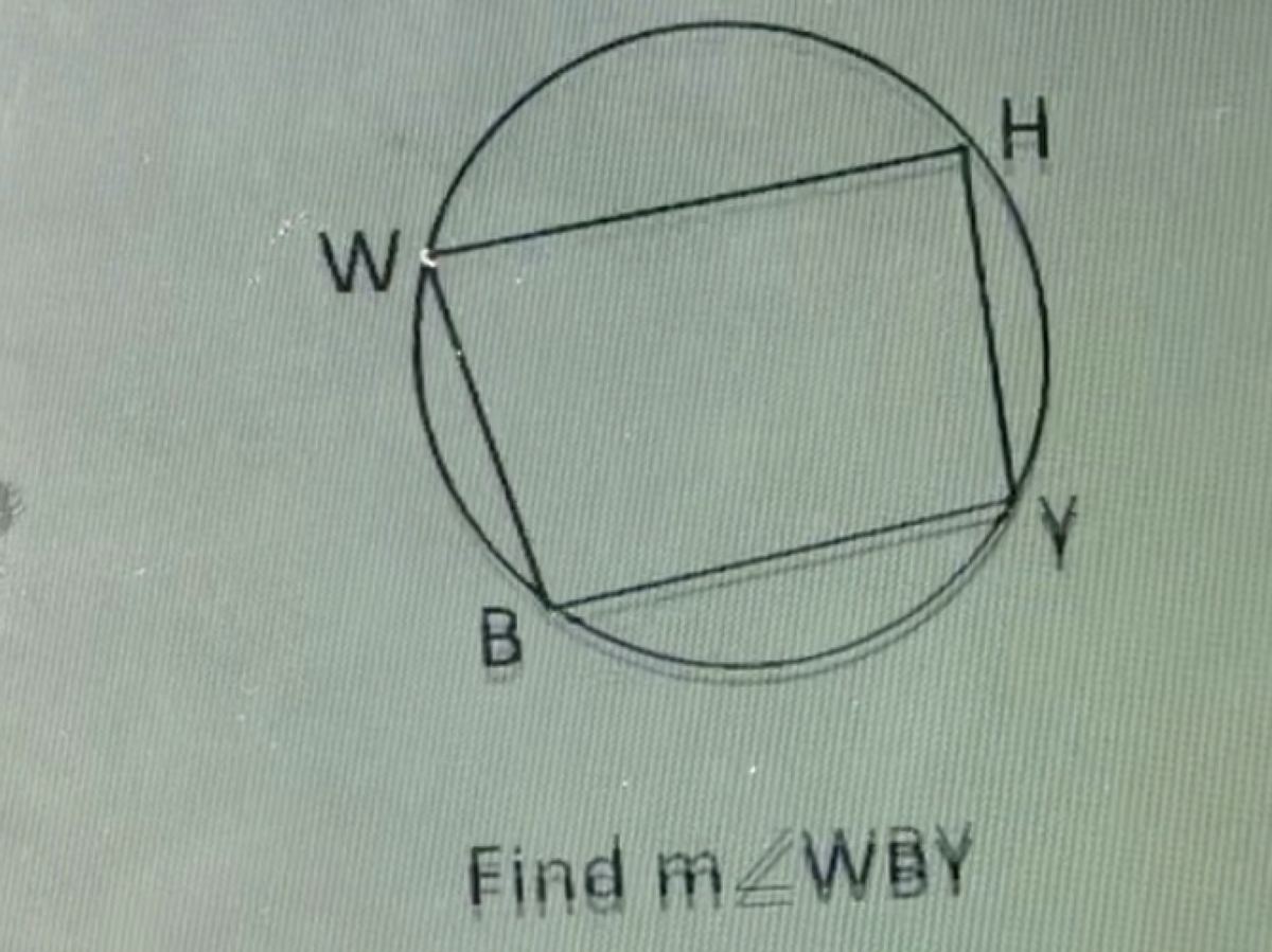 H.
Find m WBY
