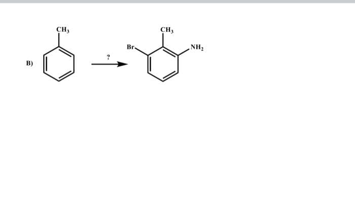 CH3
Br.
5-6
B)
CH3
NH₂