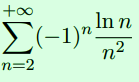 +0o
In
n
E(-1)"
n2
n=2
