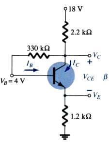 918 V
2.2 ka
330 k2
oVc
VCE B
Vg = 4 V
1.2 k2
