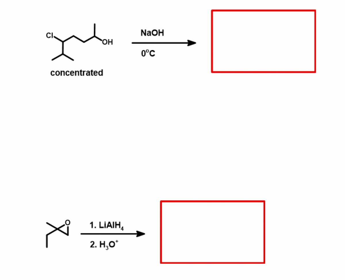 CI
concentrated
X
1. LIAIH₁
2. H₂O*
NaOH
0°C