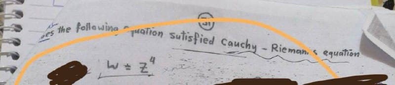 es the following uation sutisfied Cauchy - Rieman. equation
4
W = Z²
میگزیر